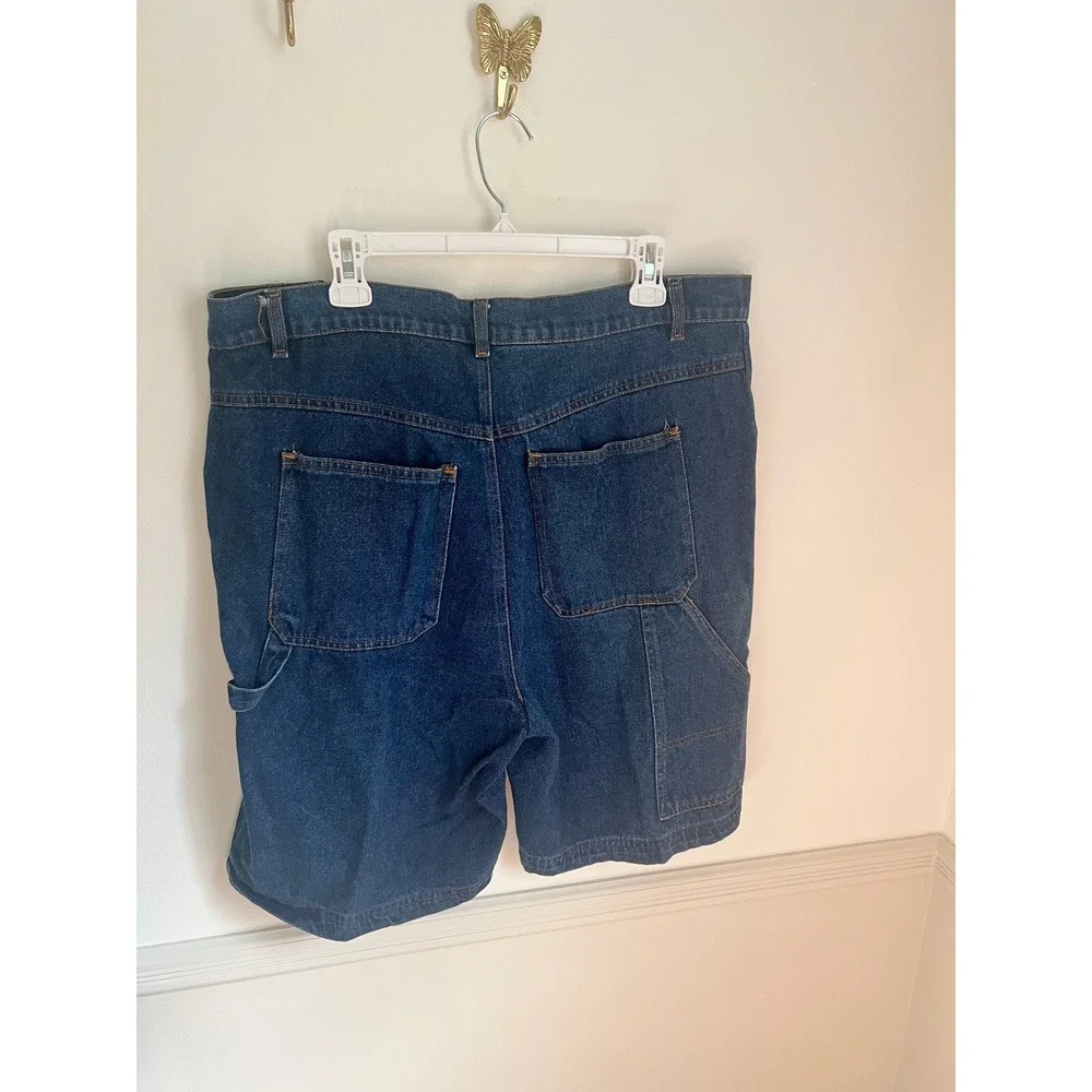Vintage Runarounds Denim Plus Size Cargo Shorts